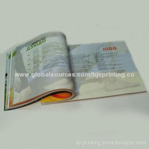Glossy catalogue printing, perfect binding, quick delivery